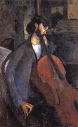 Amedeo Modigliani The Cellist oil on canvas